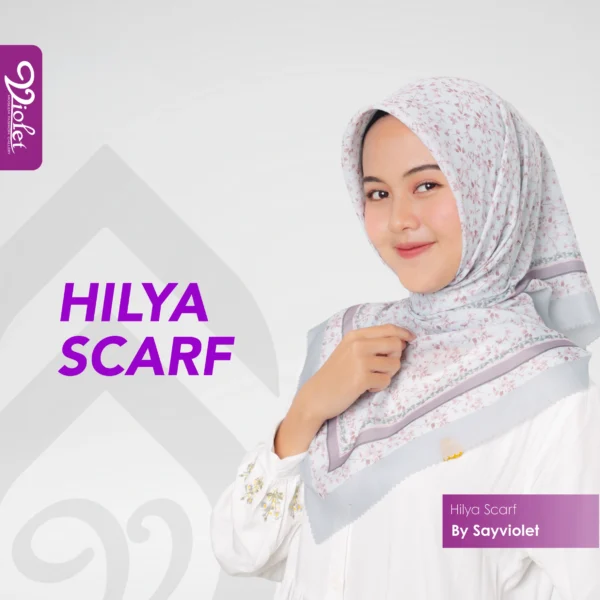 HIjab Motif Premium Alya - Hijab Voal Scarf Premium Muslimah By Sayviolet - Gambar 3
