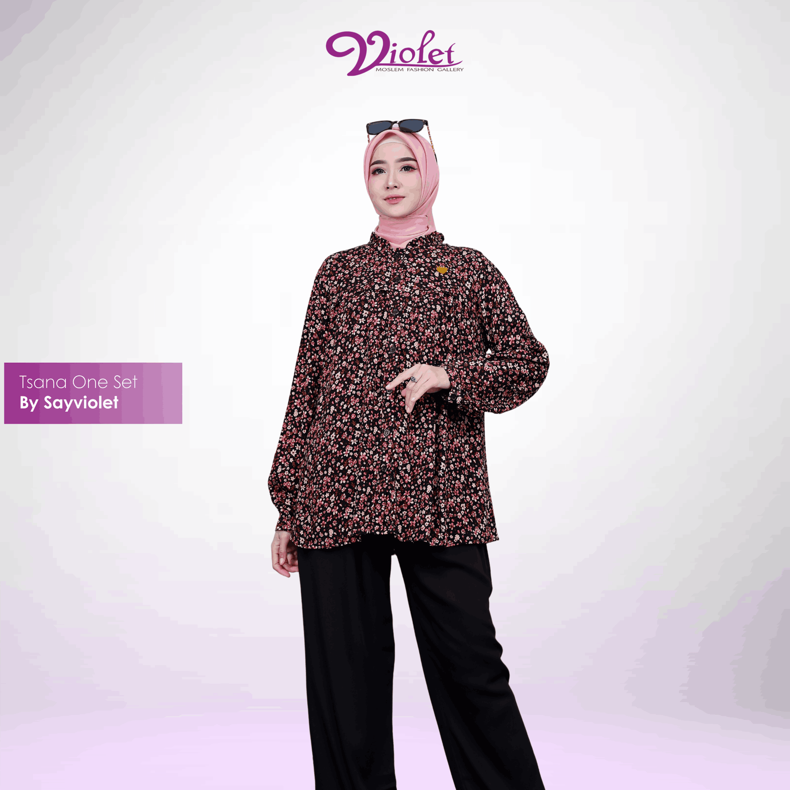 Setelan Baju Celana Wanita One Set Tsana By Sayviolet