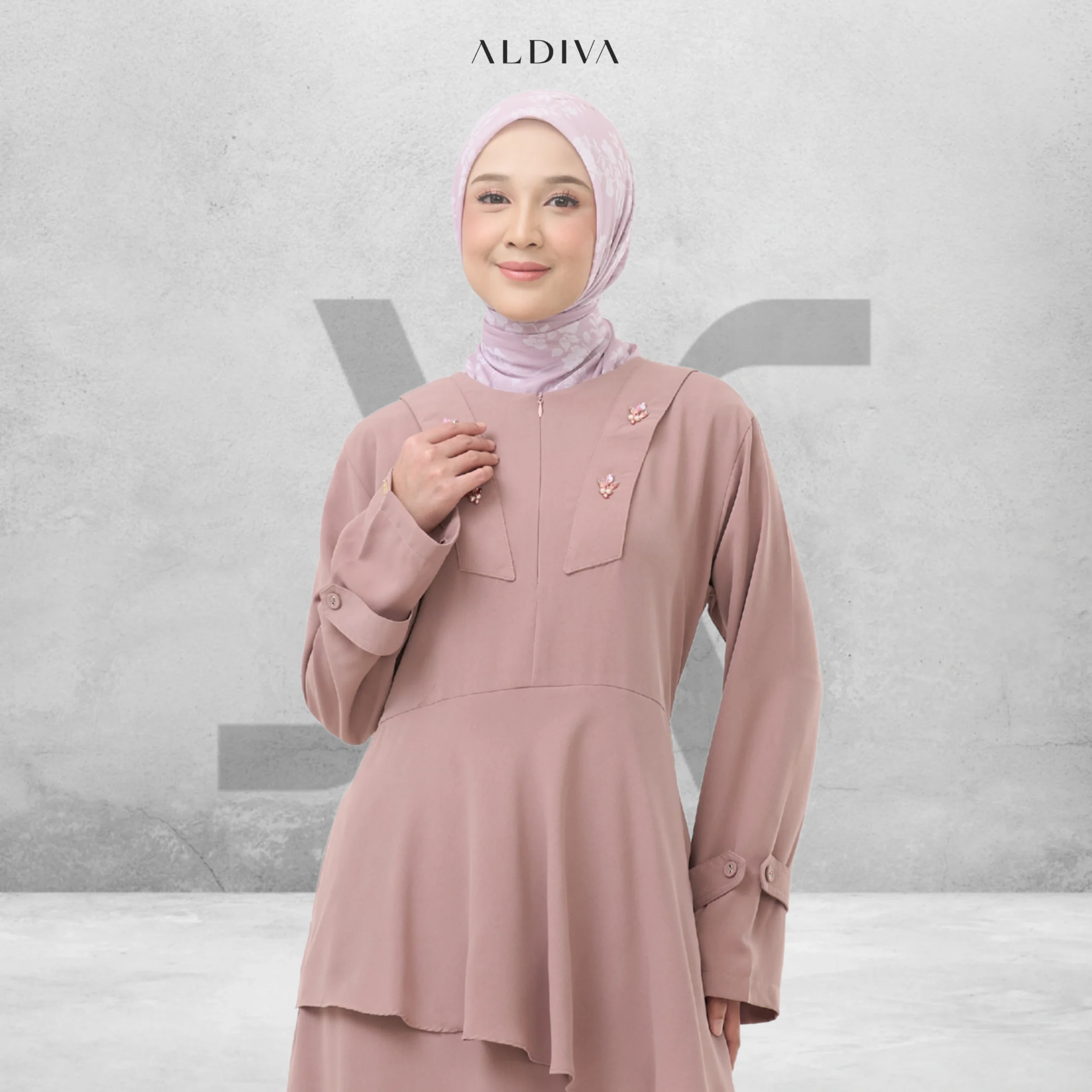Malaysia Dress Safira By Aldiva - Gambar 2