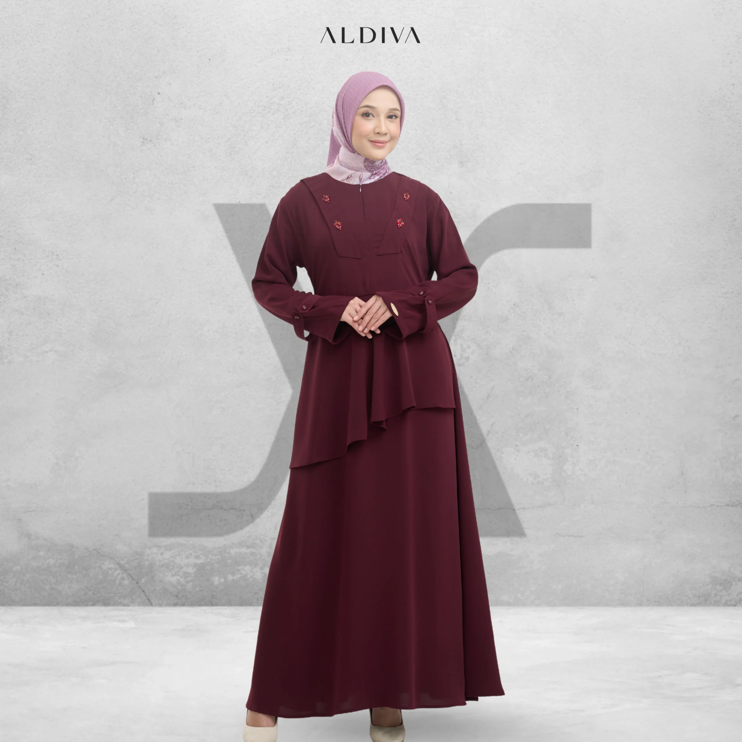 Malaysia Dress Safira By Aldiva - Gambar 7