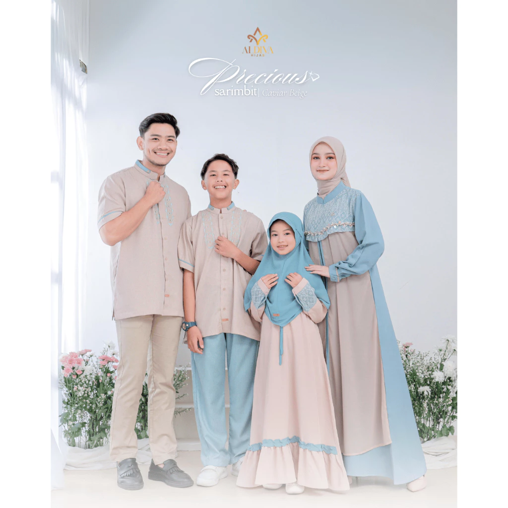 Dress Gamis Wanita Dewasa Marwah Precious Sarimbit By Aldiva - Gambar 2