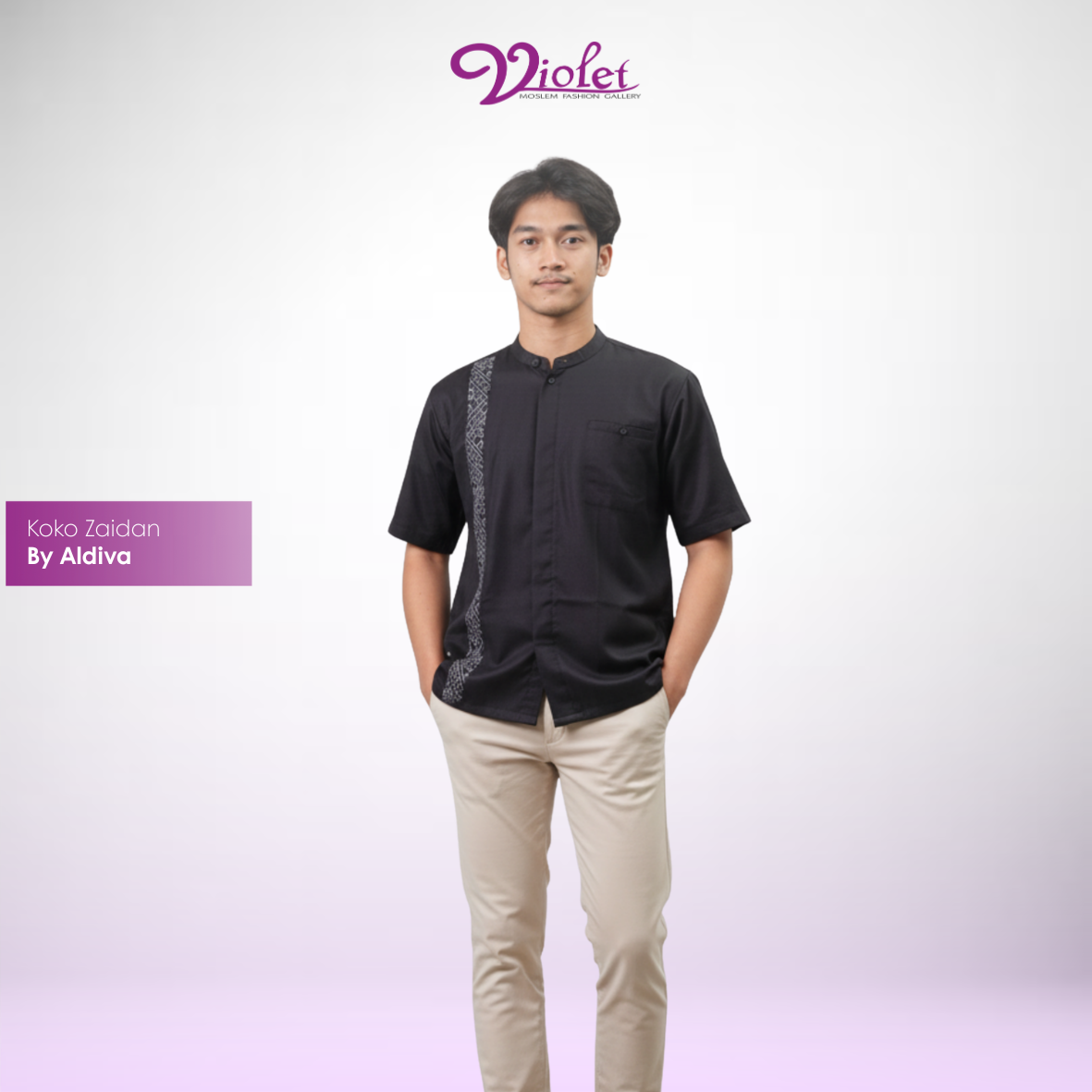 Koko Dewasa Lengan Pendek Premium Zaidan By Aldiva