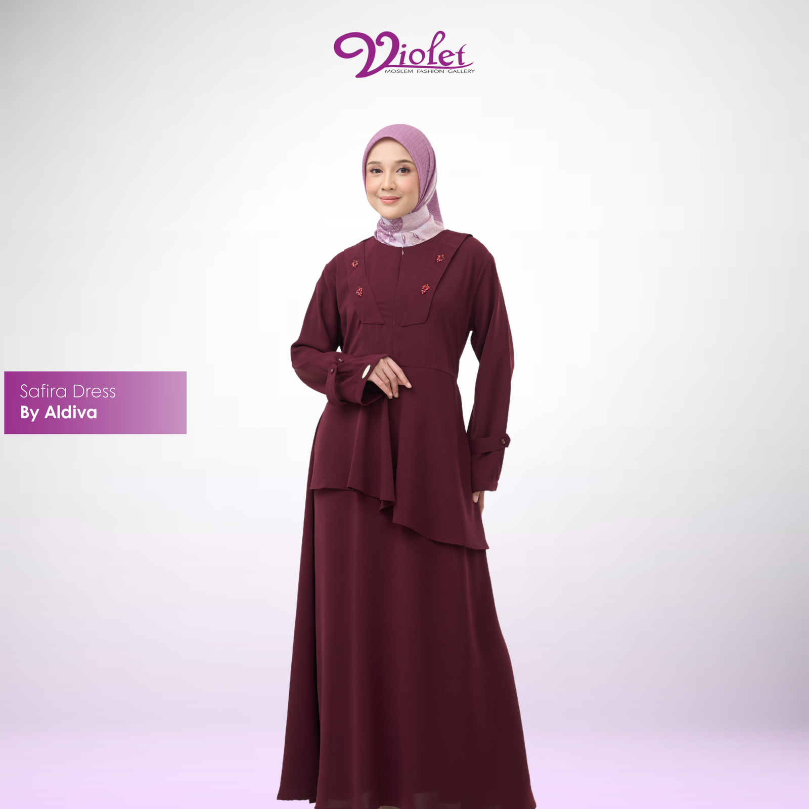 Malaysian Dress Premium Safira Dress By Aldiva