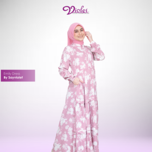 Dress Wanita Muslim Katun Jumbo Emily Dress By Sayviolet