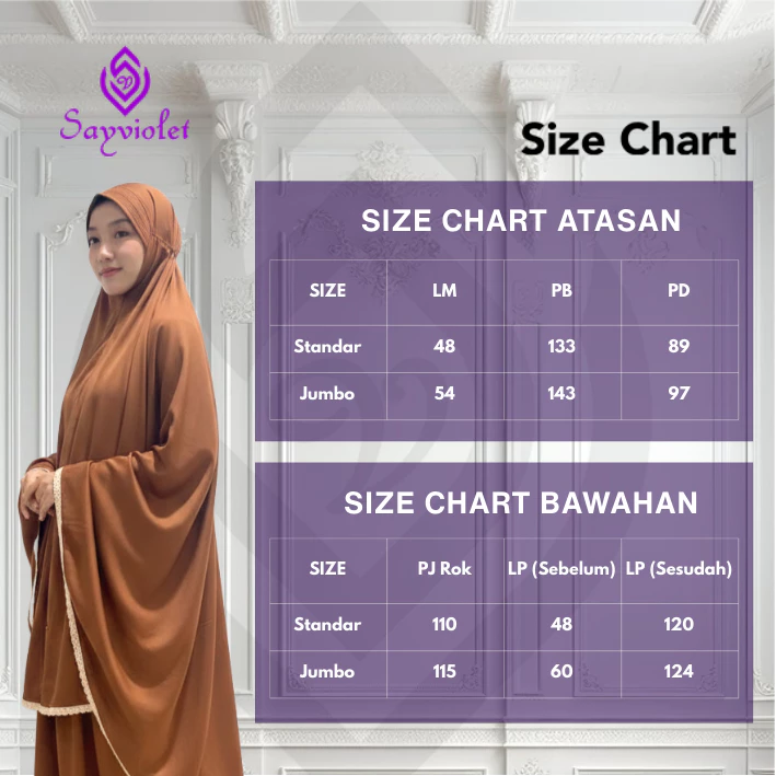 Qaireen Prayer Set Mukenah Dewasa Premiun By Sayviolet - Gambar 4