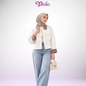 Violet Gallery - Atasan Wanita - Blouse Premium - Floral Blouse - Jaket Premium - Blouse Wanita Terbaru - Blouse Wanita Casual Elegan